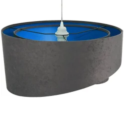 Hängelampen|Esszimmer Lampen*Easylight Hängeleuchte Esstisch Wohnzimmer Grau Blau Ø50cm