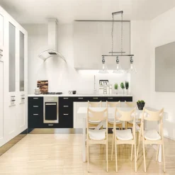 Searchlight Hängeleuchte 3-flammig Chrom Klar E27 Vintage Design< Hängelampen|Esszimmer Lampen