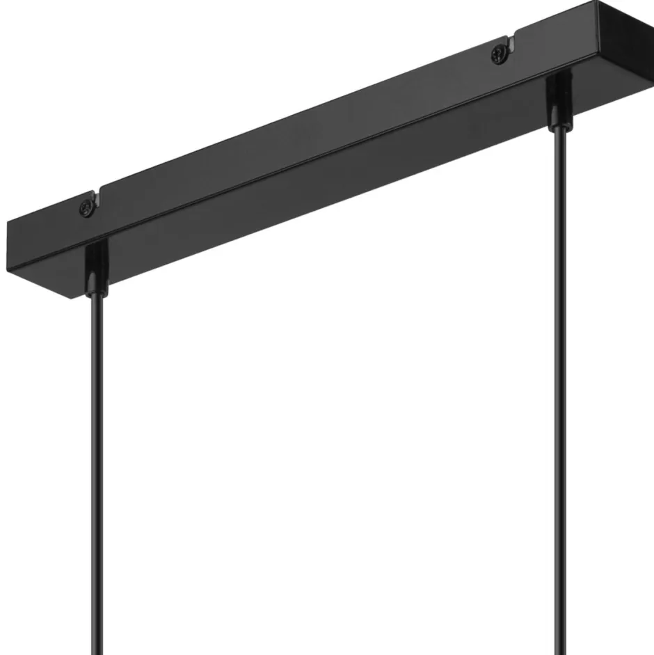 Lamkur Hängeleuchte 2-flammig höhenverstellbar Metall Schwarz E27< Küchenlampen|Kugellampen