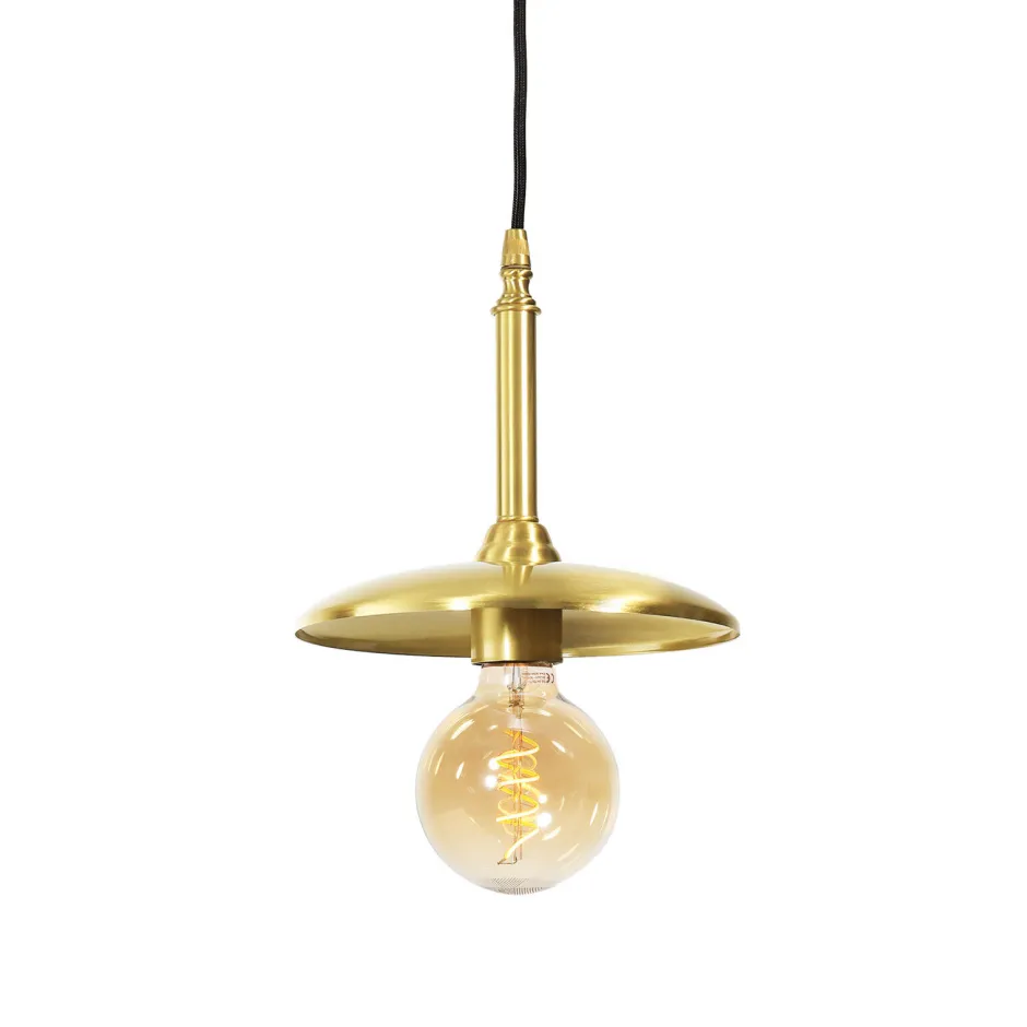 Hängelampen|Feuchtraumleuchten*Giovanni Battista Hängeleuchte 4-flammig in Bronze hell E27 Echt-Messing