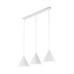 Hängelampen|Esszimmer Lampen*TK Lighting Hängeleuchte 3-flammig Metall L: 75 cm Weiß E27 CODY