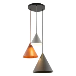 Wohnzimmerlampen|Metall Lampen*TK Lighting Hängeleuchte 3-flammig Metall Retro E27 verstellbar CODY