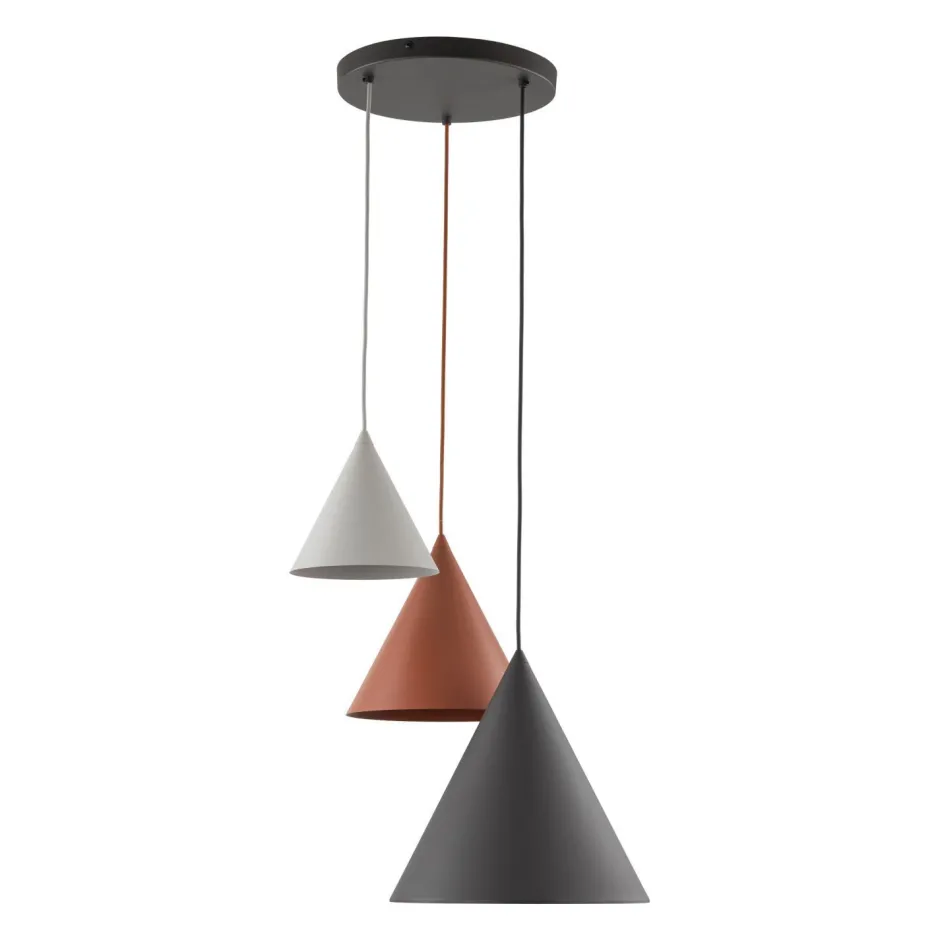 Wohnzimmerlampen|Metall Lampen*TK Lighting Hängeleuchte 3-flammig Metall Retro E27 verstellbar CODY