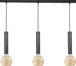 Masterlight Hängeleuchte für E27 3-flammig Schwarz Öl-Effekt< Hängelampen|Wohnzimmerlampen