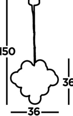 Searchlight Hängeleuchte Glas Ø 41 cm 17x G9 Rauchgrau Chrom dekorativ< Hängelampen|Wohnzimmerlampen