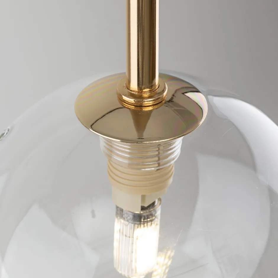 Hängelampen|Esszimmer Lampen*TK Lighting Hängeleuchte Glas Kugel Ø 12 cm schmal höhenverstellbar