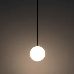 Nowodvorski Hängeleuchte Glas Kugel G9 Ø 16 cm Schwarz Weiß< Hängelampen|Feuchtraumleuchten