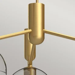 Elstead Hängeleuchte Glas Metall 96,8 cm breit 3-flammig E27< Hängelampen|Esszimmer Lampen