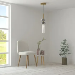 Designerlampen|Glaslampen*Maytoni Hängeleuchte Glas Metall G9 rund D: 10 cm Modern