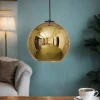 Glaslampen|Kugellampen*Nowodvorski Hängeleuchte Gold Kugel Decke Esstisch Lampe JARA