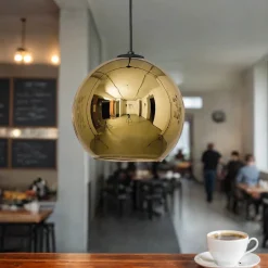 Glaslampen|Kugellampen*Nowodvorski Hängeleuchte Gold Kugel Decke Esstisch Lampe JARA