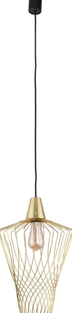 Schlafzimmer Lampen|Küchenlampen*Nowodvorski Hängeleuchte Gold Messing Wohnzimmer Lampe TOMMY