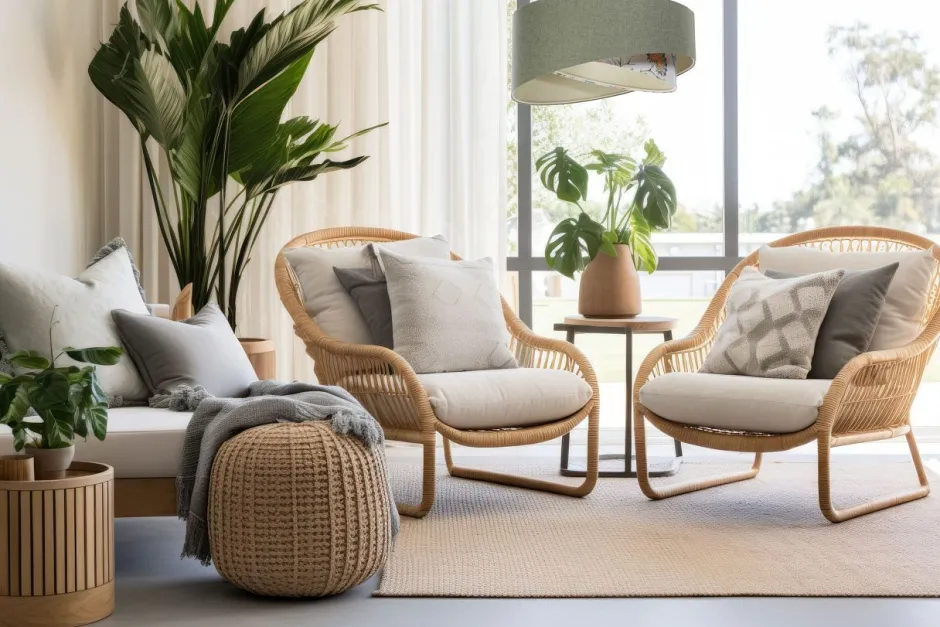 BPS Koncept Hängeleuchte Grün Weiß Floral E27 rund D: 60 cm Stoffschirm< Hängelampen|Bürolampen