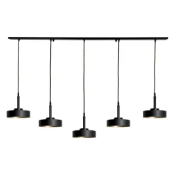 Giovanni Battista Hängeleuchte groß B: 150 cm Messing Eisen in Schwarz Gold E27< Hängelampen|Feuchtraumleuchten