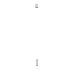 Schlafzimmer Lampen|Feuchtraumleuchten*Nowodvorski Hängeleuchte GU10 R35 Ø 4 cm Hellgrau Metall Modern ROJA