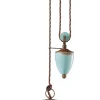 Ferroluce Hängeleuchte Hellblau Shabby Antik Keramik verstellbar E27 Vintage< Keramiklampen|Rustikale Lampen