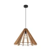 Hängelampen|Esszimmer Lampen*TK Lighting Hängeleuchte Holz E27 Ø 50 cm H: max. 160 cm verstellbar