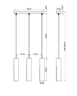 Hängelampen|Esszimmer Lampen*Sollux Hängeleuchte Holz 2-flammig GU10 BAYLEE Esszimmer