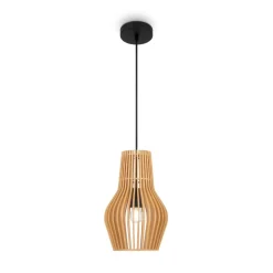 Maytoni Hängeleuchte Holz Metall E27 Ø 30 cm H: max. 347,5 cm< Hängelampen|Esszimmer Lampen
