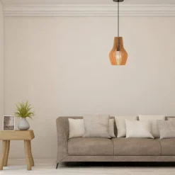 Maytoni Hängeleuchte Holz Metall E27 Ø 30 cm H: max. 347,5 cm< Hängelampen|Esszimmer Lampen