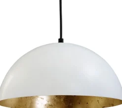 Hängelampen|Esszimmer Lampen*Masterlight Hängeleuchte Industrial Design Weiß Gold Ø30cm