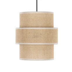 Hängelampen|Esszimmer Lampen*TK Lighting Hängeleuchte Jute Metall Ø 20 cm E27 Boho Design GREET