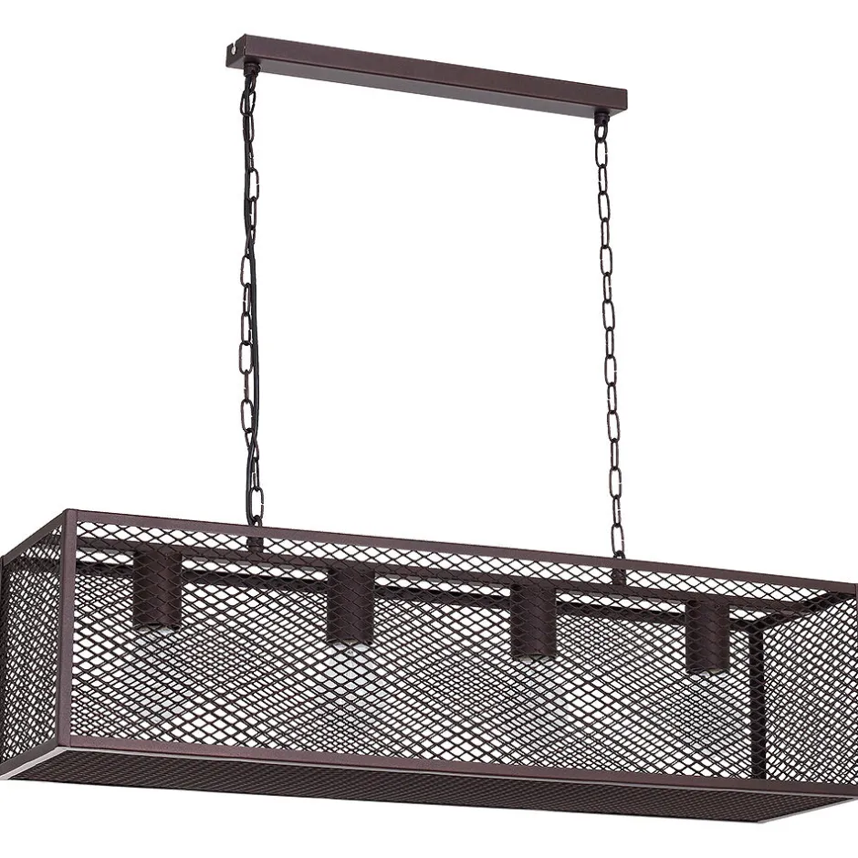 Luminex Hängeleuchte KAGE in Braun 4-flmg< Hängelampen|Esszimmer Lampen