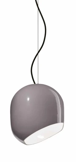 Ferroluce Hängeleuchte Keramik E27 H: max. 150 cm Grau rund Retro< Wohnzimmerlampen|Keramiklampen