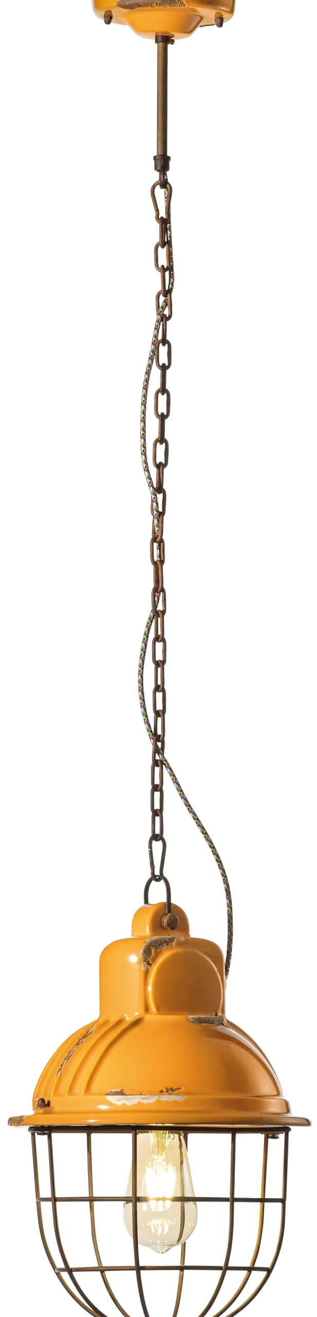 Wohnzimmerlampen|Keramiklampen*Ferroluce Hängeleuchte Keramik Handarbeit E27 rund D: 26 cm