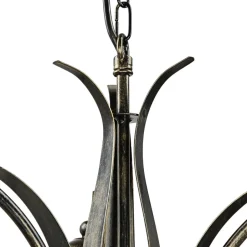 Wohnzimmerlampen|Glaslampen*Luminex Hängeleuchte KORFU in Messing Antik 3-flmg