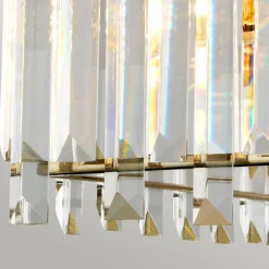 Hängelampen|Esszimmer Lampen*Elstead Hängeleuchte Kristall 4x E27 47 cm breit höhenverstellbar