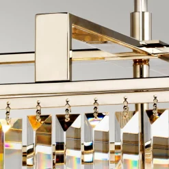 Hängelampen|Esszimmer Lampen*Elstead Hängeleuchte Kristall 4x E27 47 cm breit höhenverstellbar