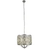 Hängelampen|Esszimmer Lampen*Searchlight Hängeleuchte Kristall 5x E14 D: 44 cm Art Déco rund