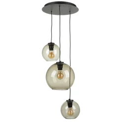 Glaslampen|Retro Lampen*Nowodvorski Hängeleuchte Kugel Schirm Glas T: max. 100cm 3x E27