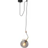 Hängelampen|Wohnzimmerlampen*By Rydéns Hängeleuchte Kugelschirm Rauchglas H: max. 150 cm E27