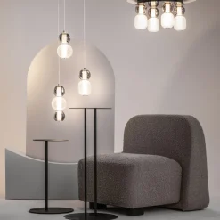 Led Lampen|Bürolampen*Maytoni Hängeleuchte LED Metall Rauchglas B: 38 cm 4000 lm INA