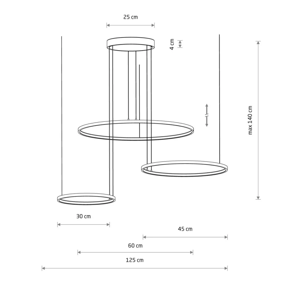Hängelampen|Led Lampen*Nowodvorski Hängeleuchte LED Schwarz 4000 K 1800 lm Metall Modern