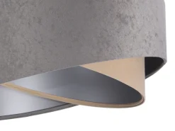 Hängelampen|Esszimmer Lampen*BPS Koncept Hängeleuchte MARLON Grau Beige Silber rund