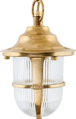 Metall Lampen|Messinglampen*Lido Hängeleuchte Messing außen IP54 verstellbar Ø16cm