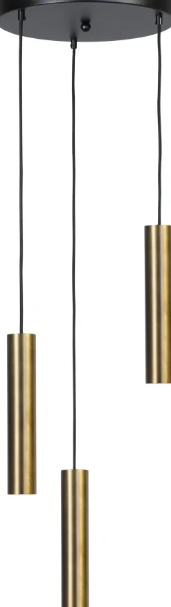 Masterlight Hängeleuchte Messing Schwarz verstellbar GU10 Metall< Wohnzimmerlampen|Esszimmer Lampen