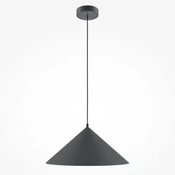 Küchenlampen|Wohnzimmerlampen*Maytoni Hängeleuchte Metall Ø 35 cm rund H: max. 318 cm Schwarz