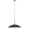 Hängelampen|Wohnzimmerlampen*Elstead Hängeleuchte Metall E27 Ø 50,8 cm in Bronze Schwarz