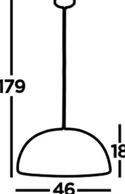 Searchlight Hängeleuchte Metall E27 D: 45,5 cm in Schwarz Gold< Hängelampen|Wohnzimmerlampen