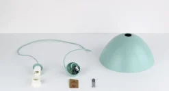 Hängelampen|Esszimmer Lampen*TK Lighting Hängeleuchte Metall E27 rund Ø 34 cm H: max. 165 cm Mint