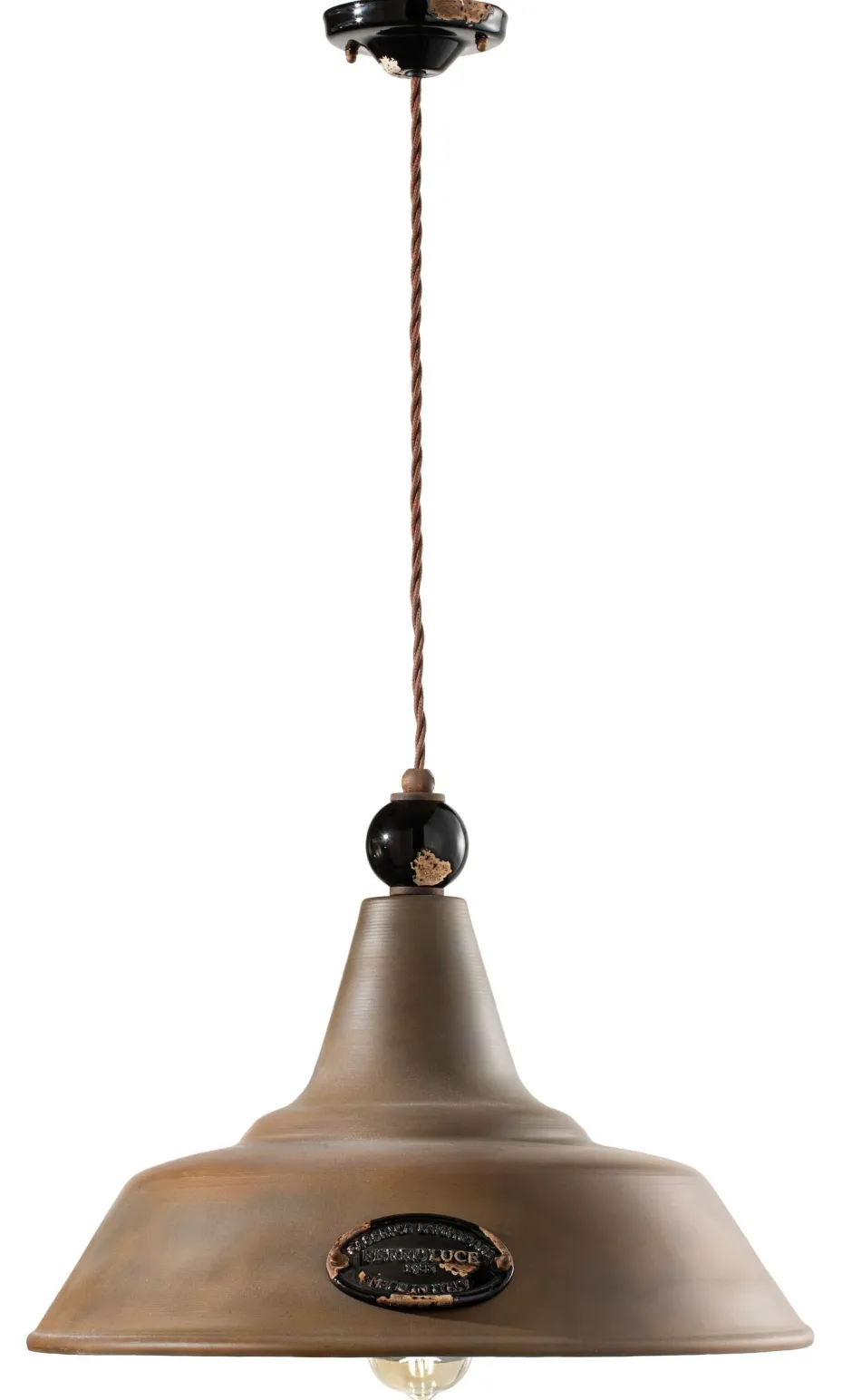 Wohnzimmerlampen|Metall Lampen*Ferroluce Hängeleuchte Metall E27 rund D: 45 cm H: max. 155 cm
