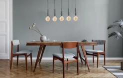 Hängelampen|Wohnzimmerlampen*Masterlight Hängeleuchte Metall für E27 Schwarz Öl-Effekt ESJA