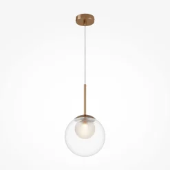 Hängelampen|Esszimmer Lampen*Maytoni Hängeleuchte Metall Glas Ø 20 cm H: max. 344,1 cm G9