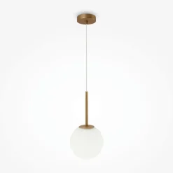 Maytoni Hängeleuchte Metall Glas Ø 18 cm rund H: max. 180 cm< Hängelampen|Esszimmer Lampen