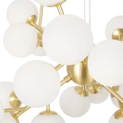 Hängelampen|Esszimmer Lampen*Maytoni Hängeleuchte Metall Glas 65 cm breit H: max. 146,5 cm