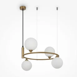 Maytoni Hängeleuchte Metall Glas B: 39 cm H: max. 178 cm G9< Hängelampen|Bürolampen